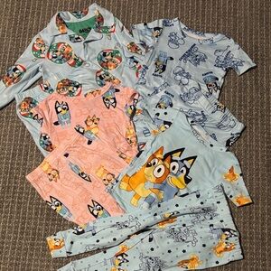Bluey Blue & Pink Bluey Kids Pajama Set - Blue and Pink